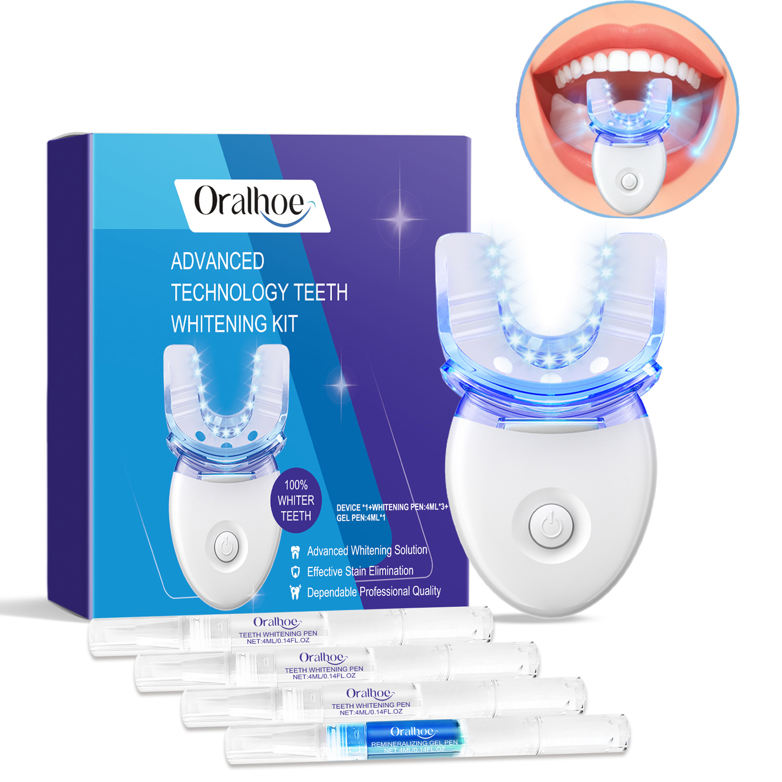 Kit Lampu LED Pemutih Gigi Pro - Teeth Whitening Near Me ulasan dan harga